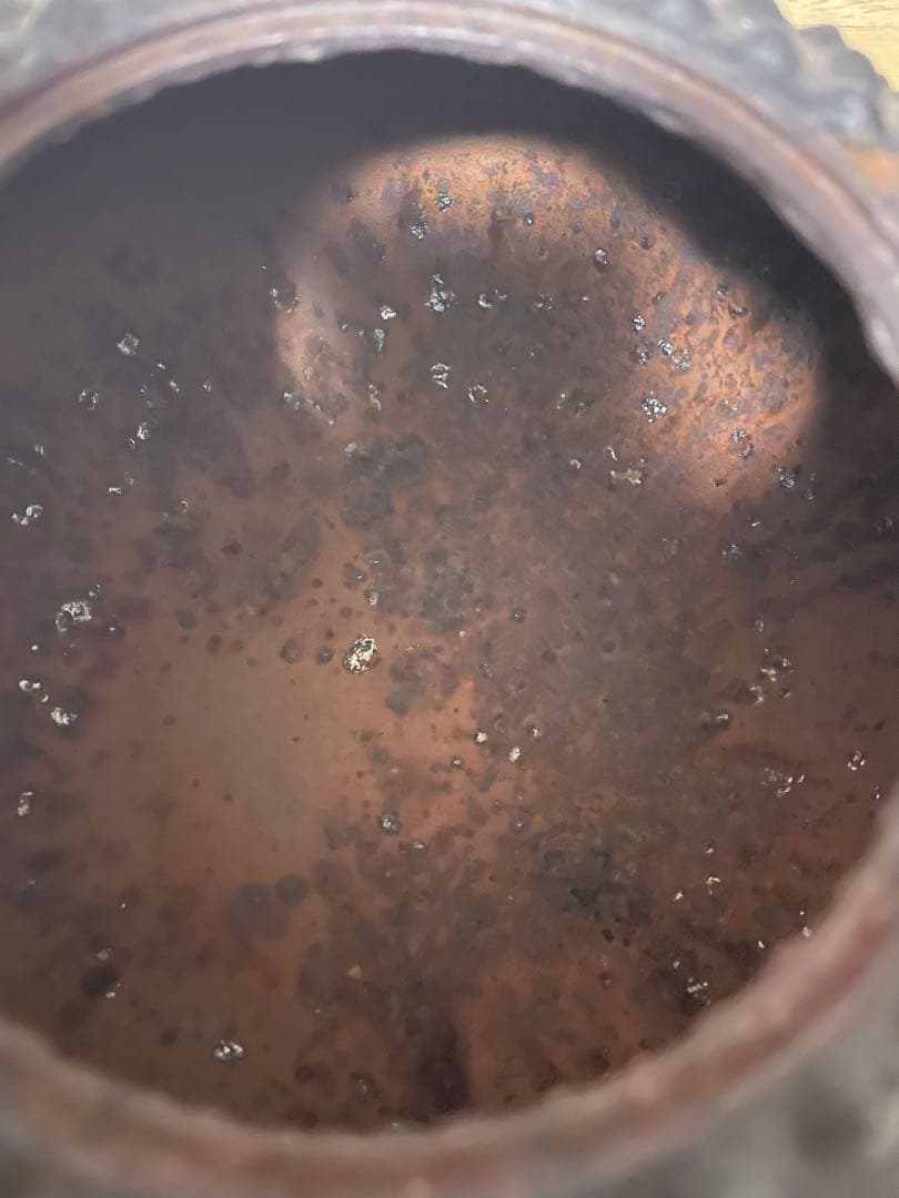 【昭和レトロ】南部鉄器　アラレ鉄瓶　鈴木盛久　骨董品