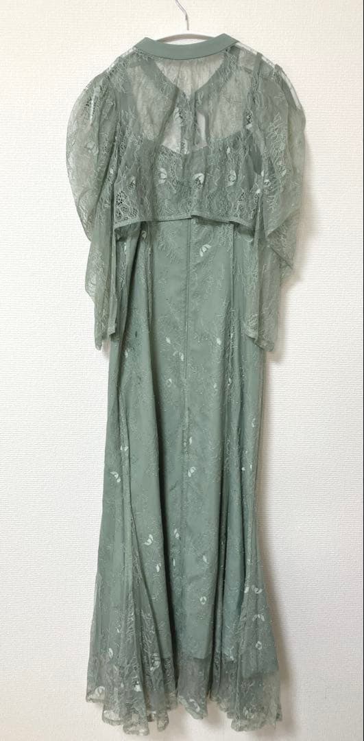 美品　人気　カナ　3way レースボレロセット フレア パーティー ドレス M