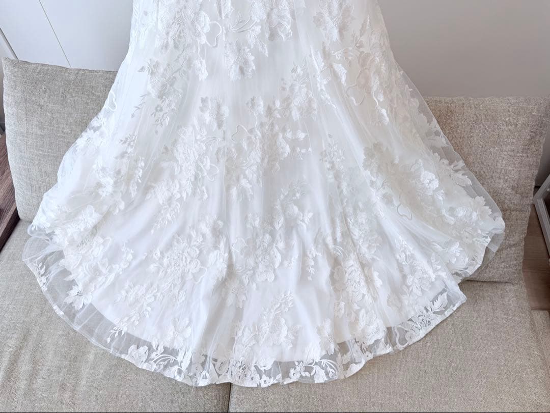 [新品未使用品] ウェディングドレス マーメイドドレス 9号（1st オーナー）