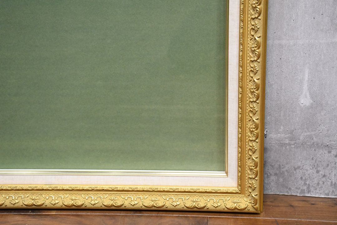 ECE143 ゴールドレリーフ 空額 油彩額 F10号 アクリル 油彩用 額縁