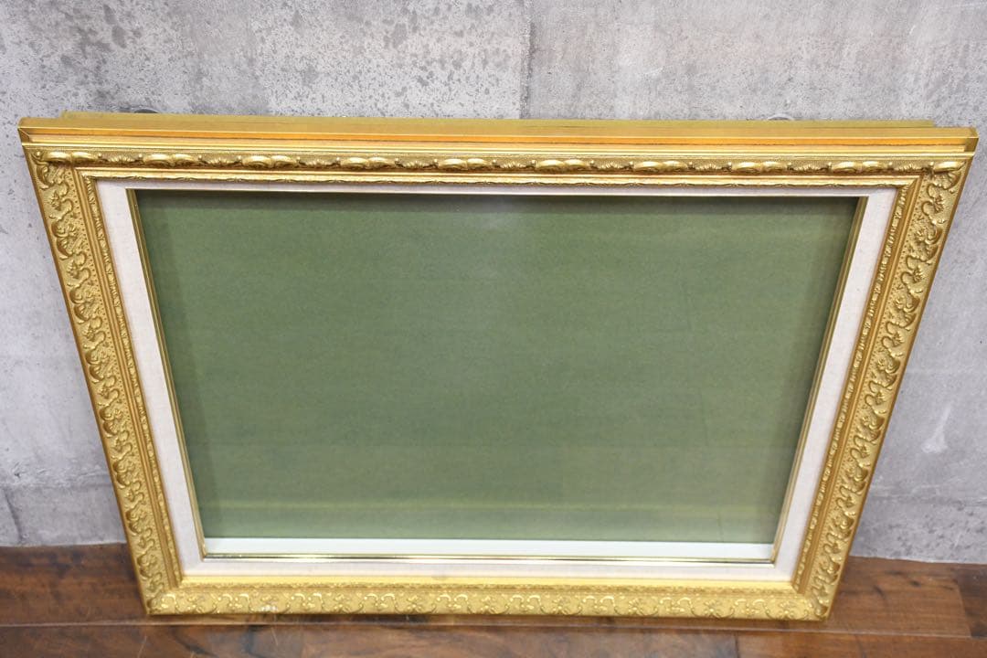 ECE143 ゴールドレリーフ 空額 油彩額 F10号 アクリル 油彩用 額縁