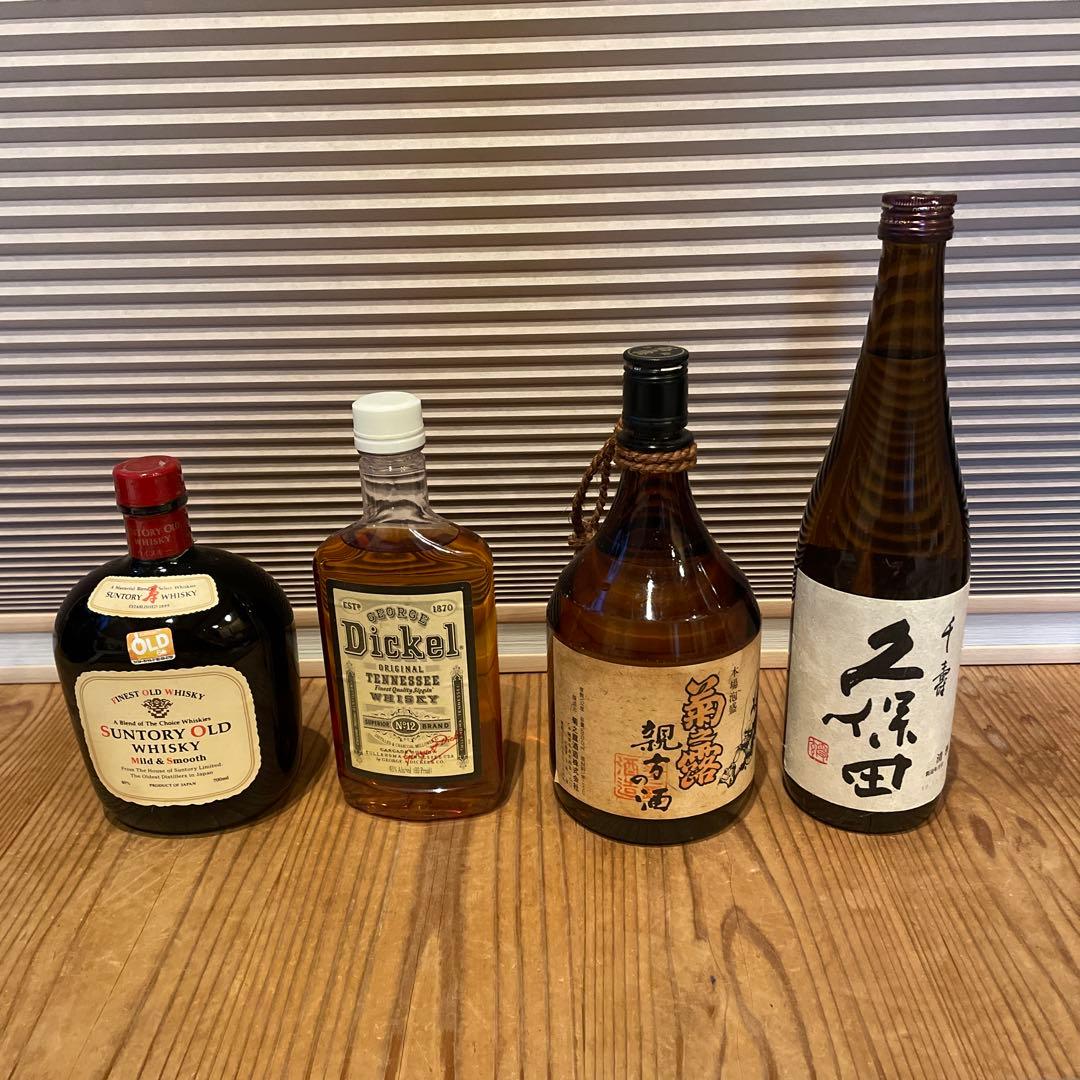 泡盛(菊之露) ウイスキー(サントリーオールド、Dickel) 久保田 まとめて