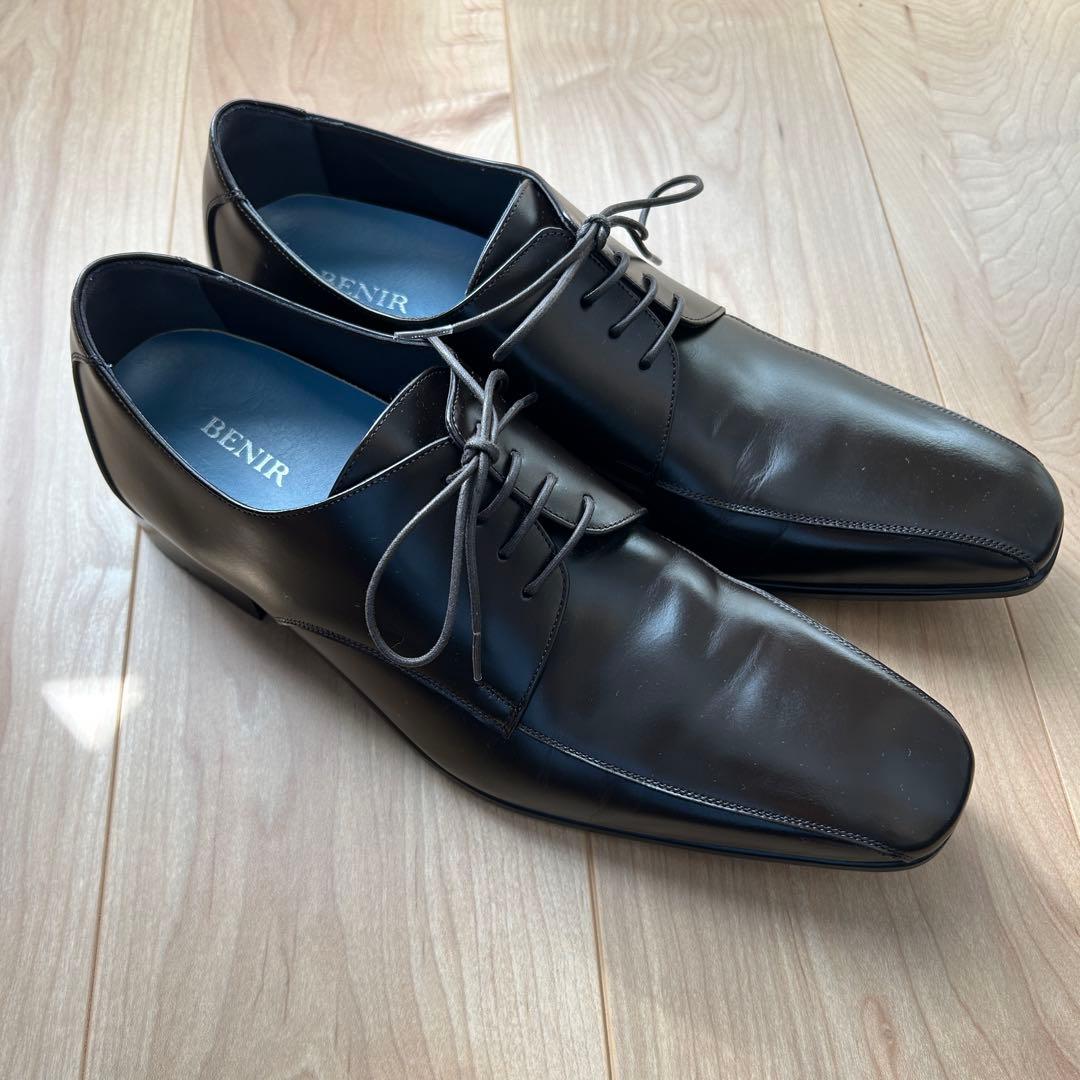 BENIR ダークブラウン ドレスシューズ