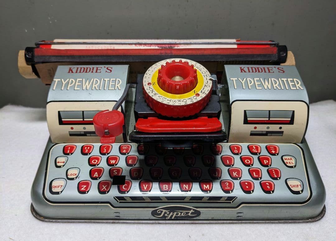 ●ヴィンテージ　ブリキ　TYPET タイプライター 昭和レトロ