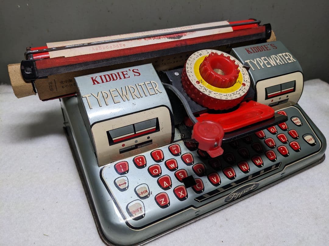 ●ヴィンテージ　ブリキ　TYPET タイプライター 昭和レトロ