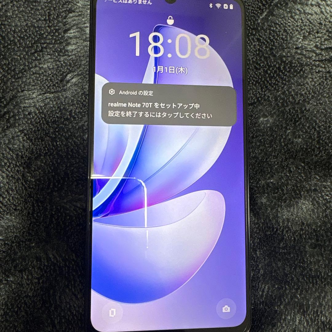 Realme Note 70T 4GB +128GB ブラック　スマートフォン