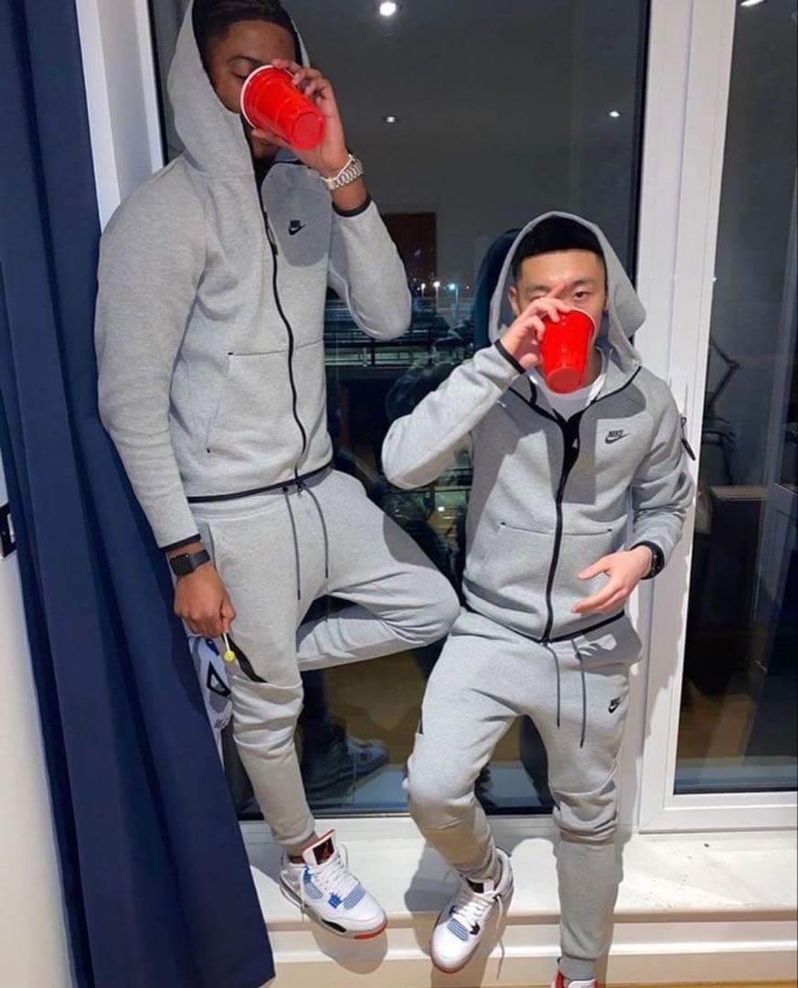 ナイキテックフリース セットアップ 上下 Sサイズ グレー ukファッション