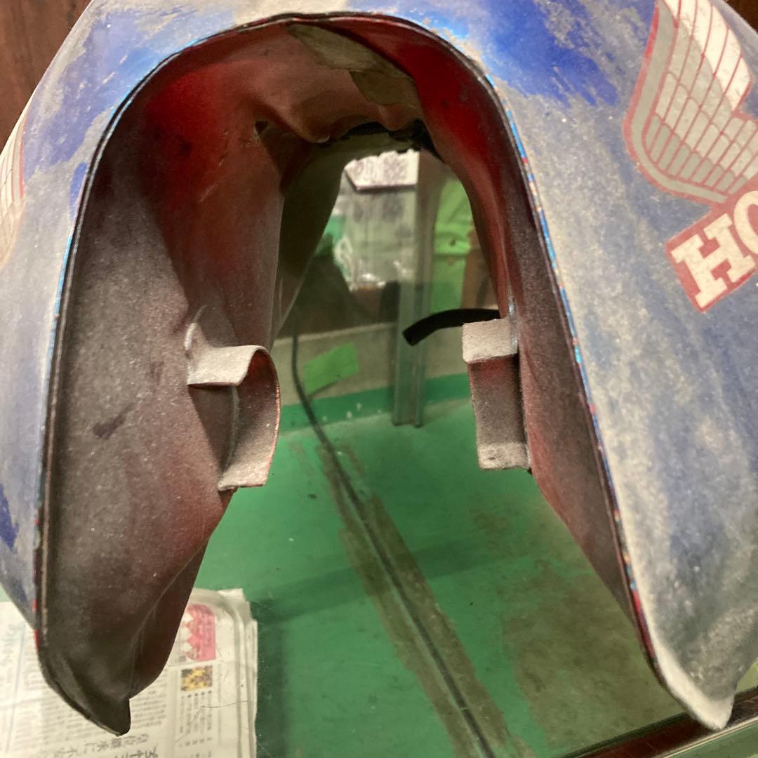 HONDA CBX400バイクタンク 青