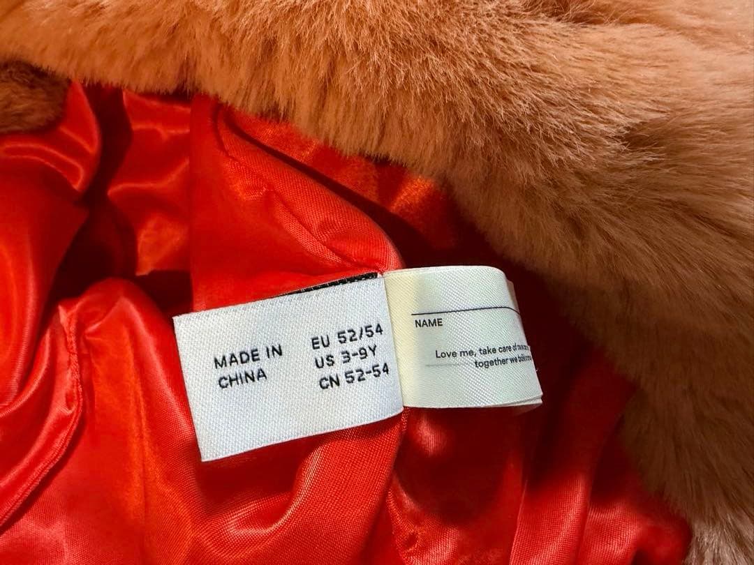 【新品未使用】MINI RODINI ミニロディーニ　耳付きファー帽子