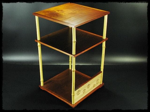 鵬雲斎好 三和棚 川瀬 表完 裏千家 棚物 茶道具 共箱 g5