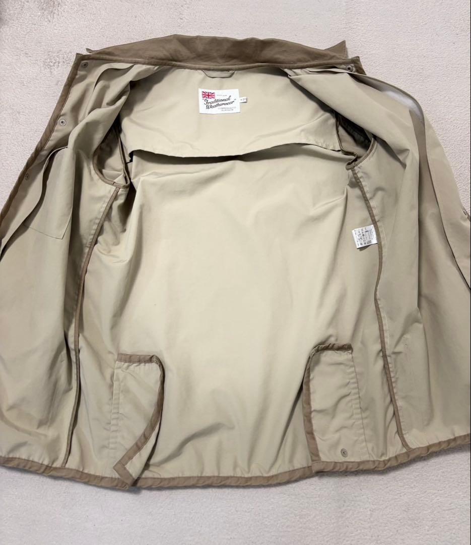 トラディショナルウェザーウェア ジャケット 薄手 衿コーデュロイ ベージュ 38