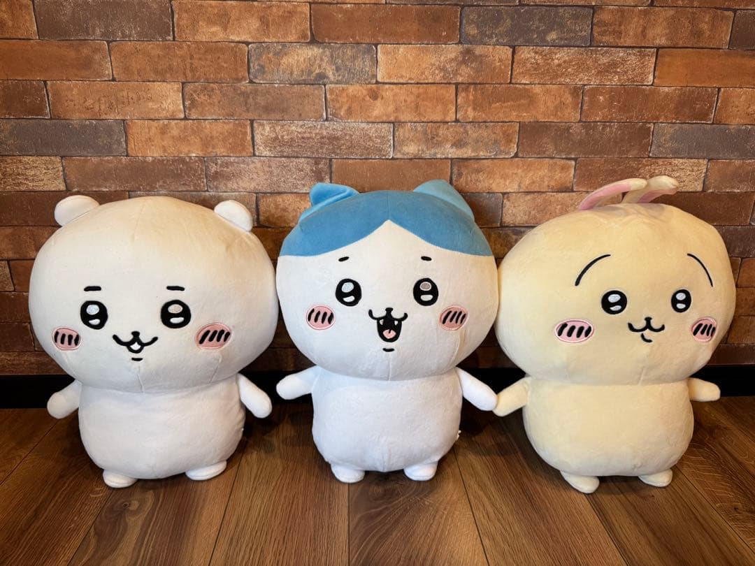 ⭐︎ 初期プライズ ⭐︎ 希少 ⭐︎ ちいかわ　超BIGぬいぐるみ 3人セット ⭐︎