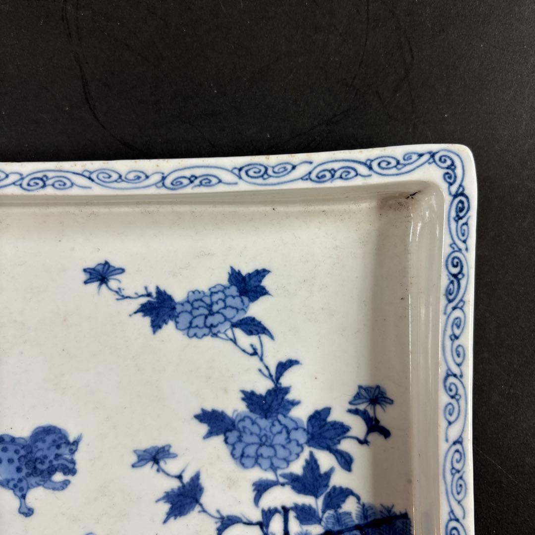 87 セール　水盤　染付　伊万里　九谷　鍋島　中国　南京　唐獅子　牡丹