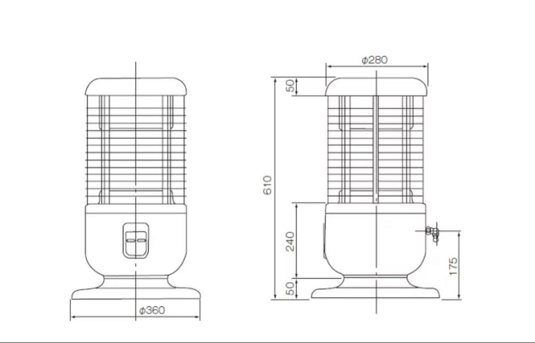 Rinnai ガス赤外線ストーブ R-1290VMSⅢ(C)