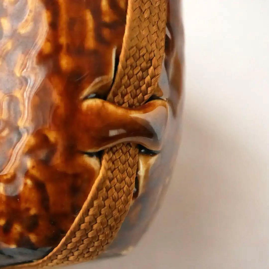 陶器製水筒 元箱付き 山印 国策製品 代用陶器 戦時代用品 /SN159