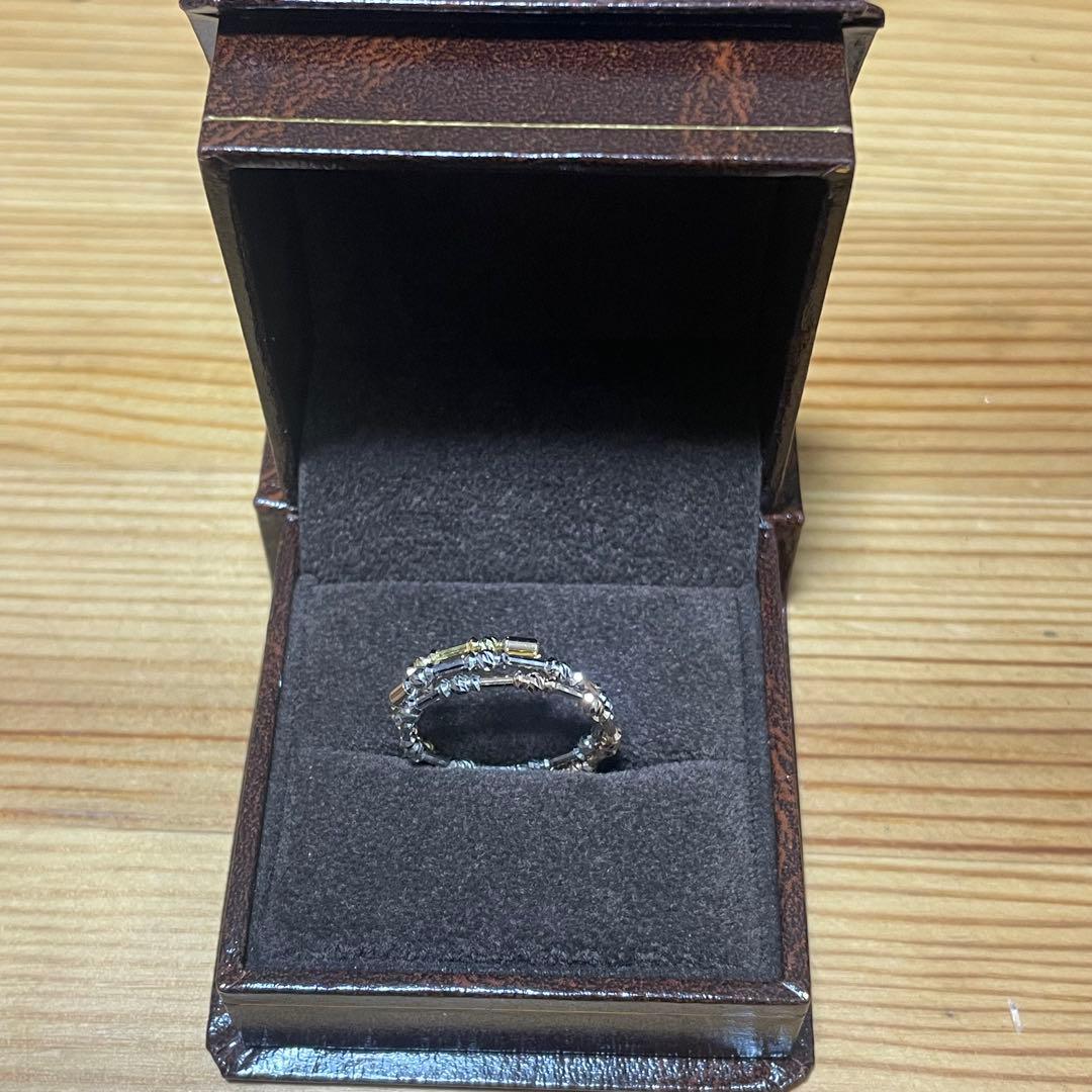 K18 刻印 形状記憶リング 総重量約1.5g 貴金属