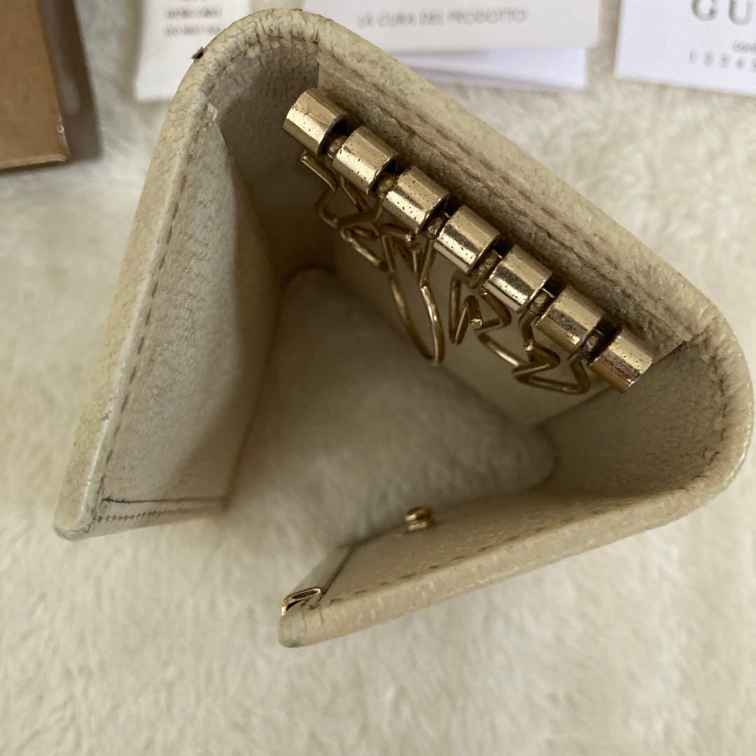 GUCCI 長財布&キーケースセット ベージュブラウン キャンバス グッチ箱付き