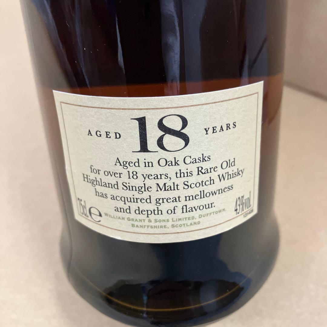 Glenfiddich グレンフィディック 18年　ウイスキー 750ml