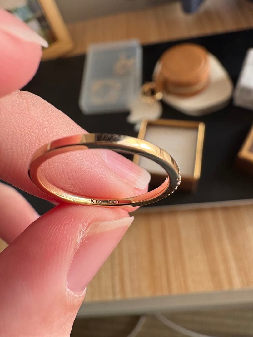 新品 シエナロゼ ジュレ 7号 リング 指輪 K10 SIENAROSE