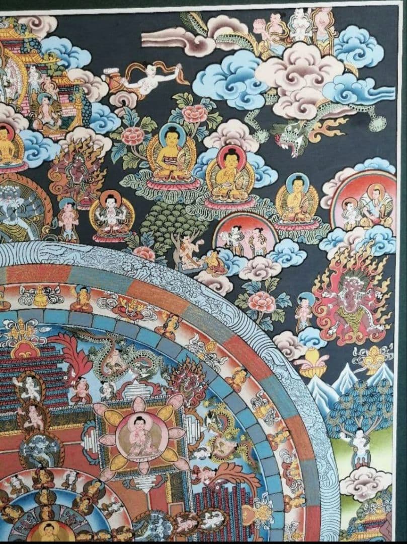 曼荼羅 手描き 肉筆 絵