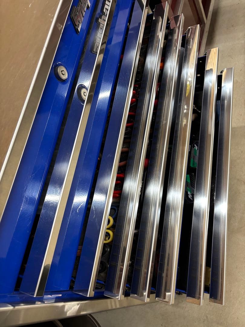 ステンレス製　ドロアーガード　7本セット　 スナップオン　KRL756専用