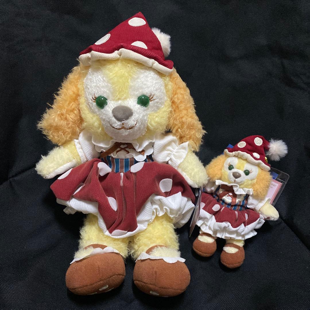 上海ディズニー　クッキーアン　ハロウィン　ぬいぐるみ＋ぬいぐるみバッジ2点セット