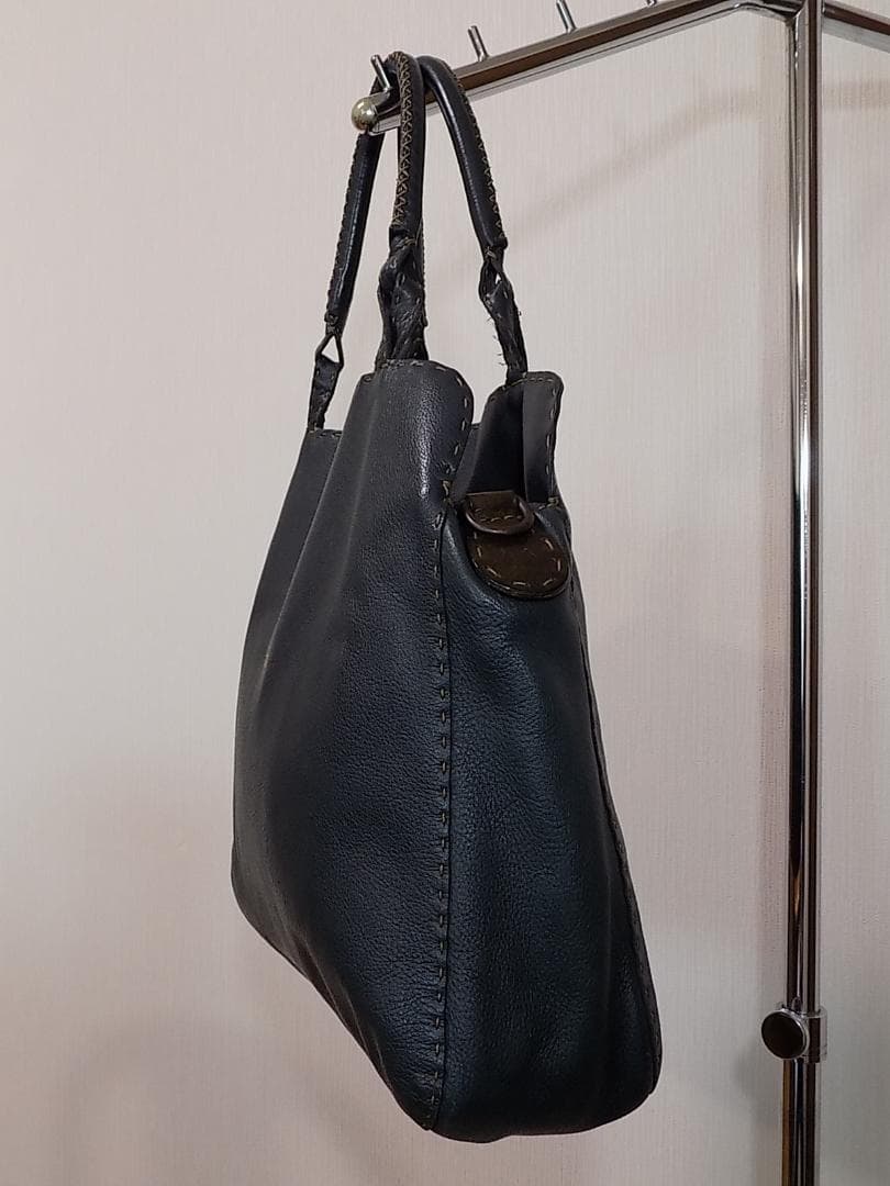 HENRY BEGUELIN ショルダートートブルーグリーン　イタリア製