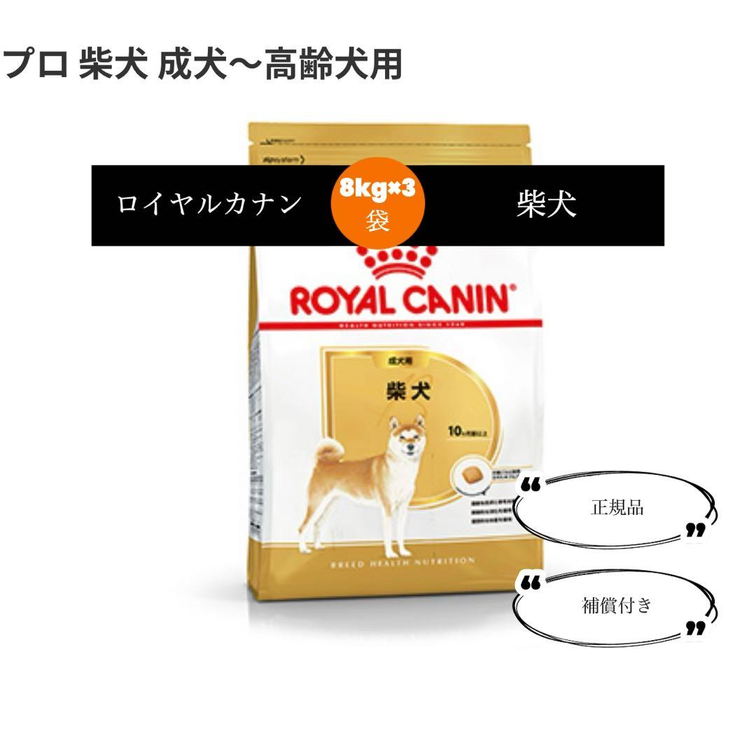 【当日発送】ロイヤルカナン　柴犬　成犬〜高齢犬用　8kg×3袋