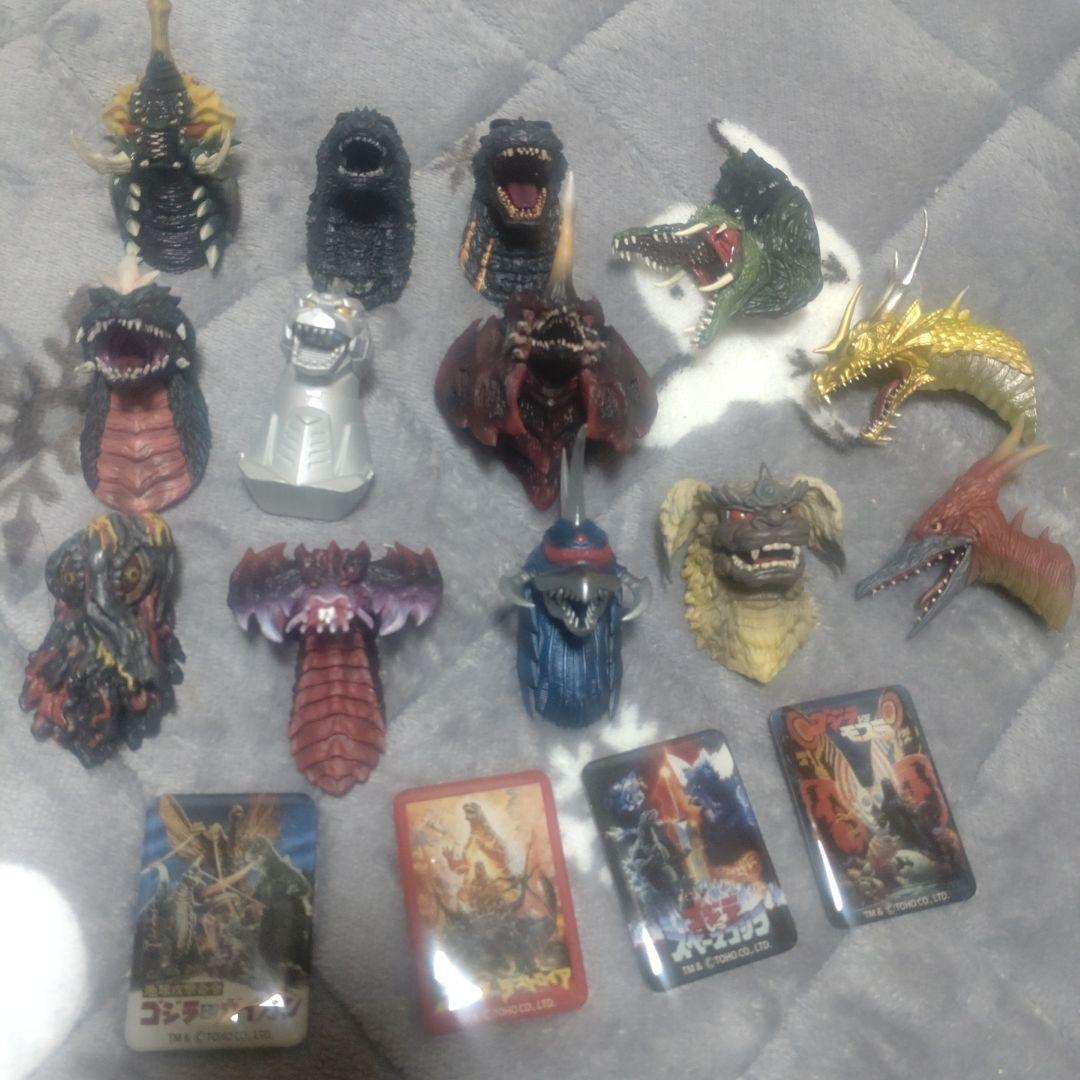 ゴジラ　ヘッドマグネットセット　ゴジラマグネット