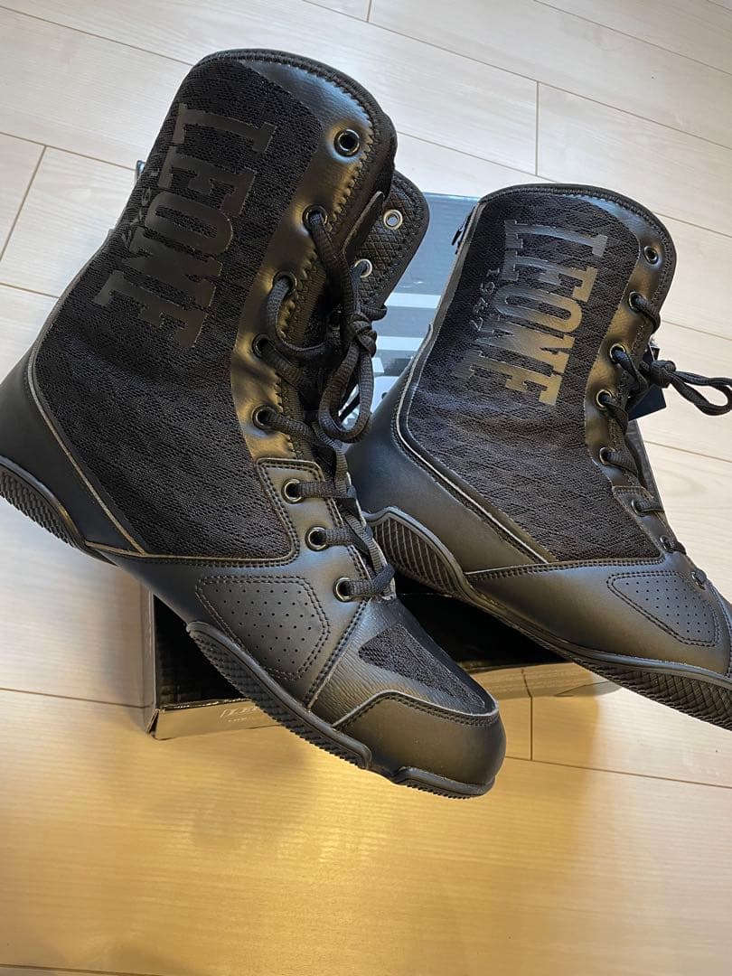 【新品・未使用】LEONE ボクシングシューズ ブラック 27.5cm