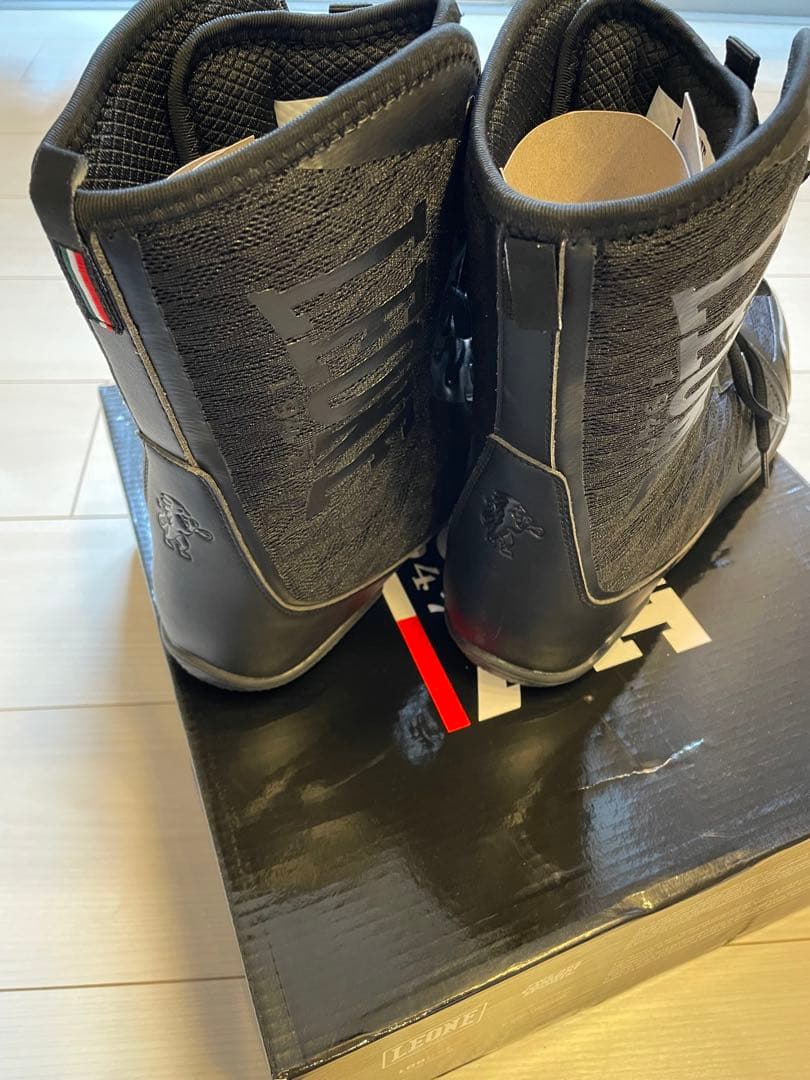 【新品・未使用】LEONE ボクシングシューズ ブラック 27.5cm