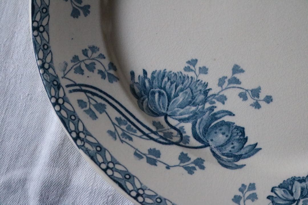 フランス　アンティーク　プレート　　sarreguemines royat