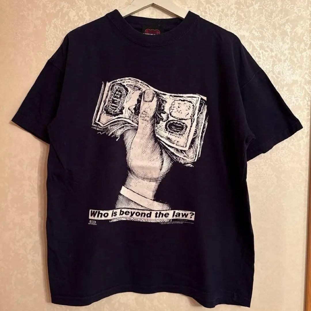 90s RAGE AGAINST THE MACHINE Tシャツ XL