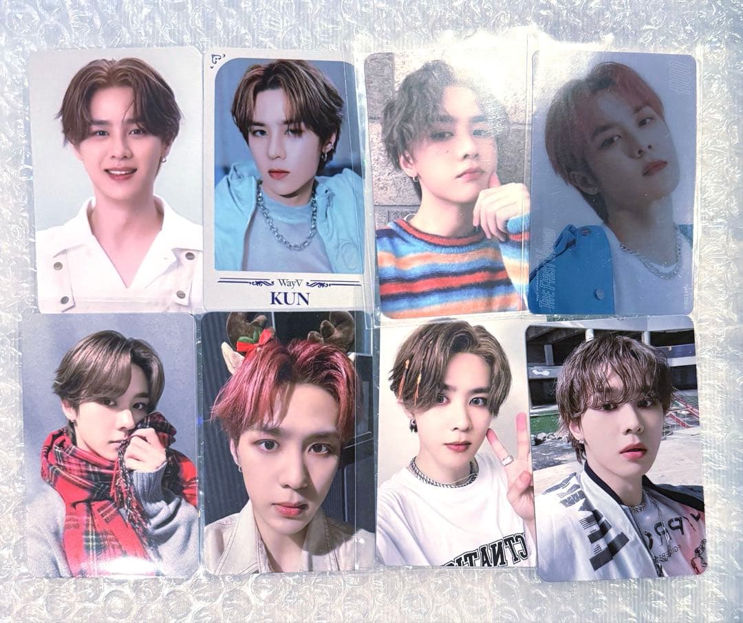 直筆サイン　威神V WayV クン 钱锟 亲笔签名　当選 ポラロイド 大量トレカ