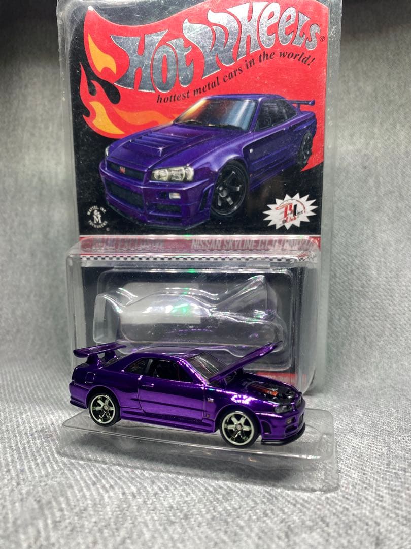ホットウィール RLC スカイライン GT-R R34 Purple 紫 ルース