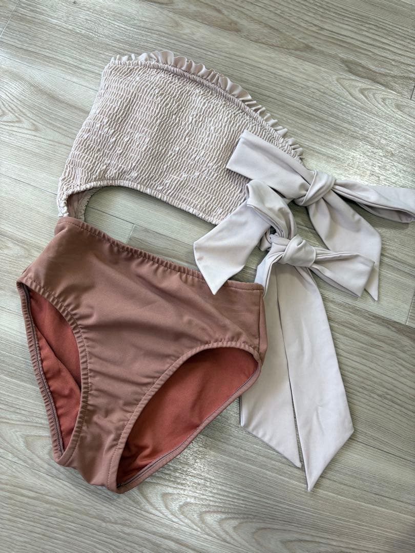 【値下げ】herlipto 水着☆Double Bow ONE PIECE