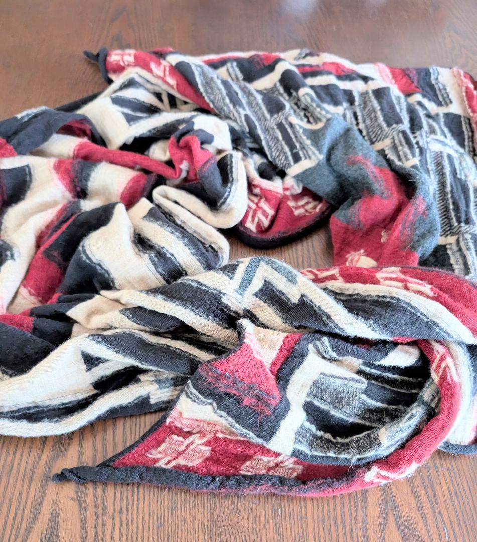 KAPITAL 縮絨ウール \"Alaska-Raven\" マフラー 美品