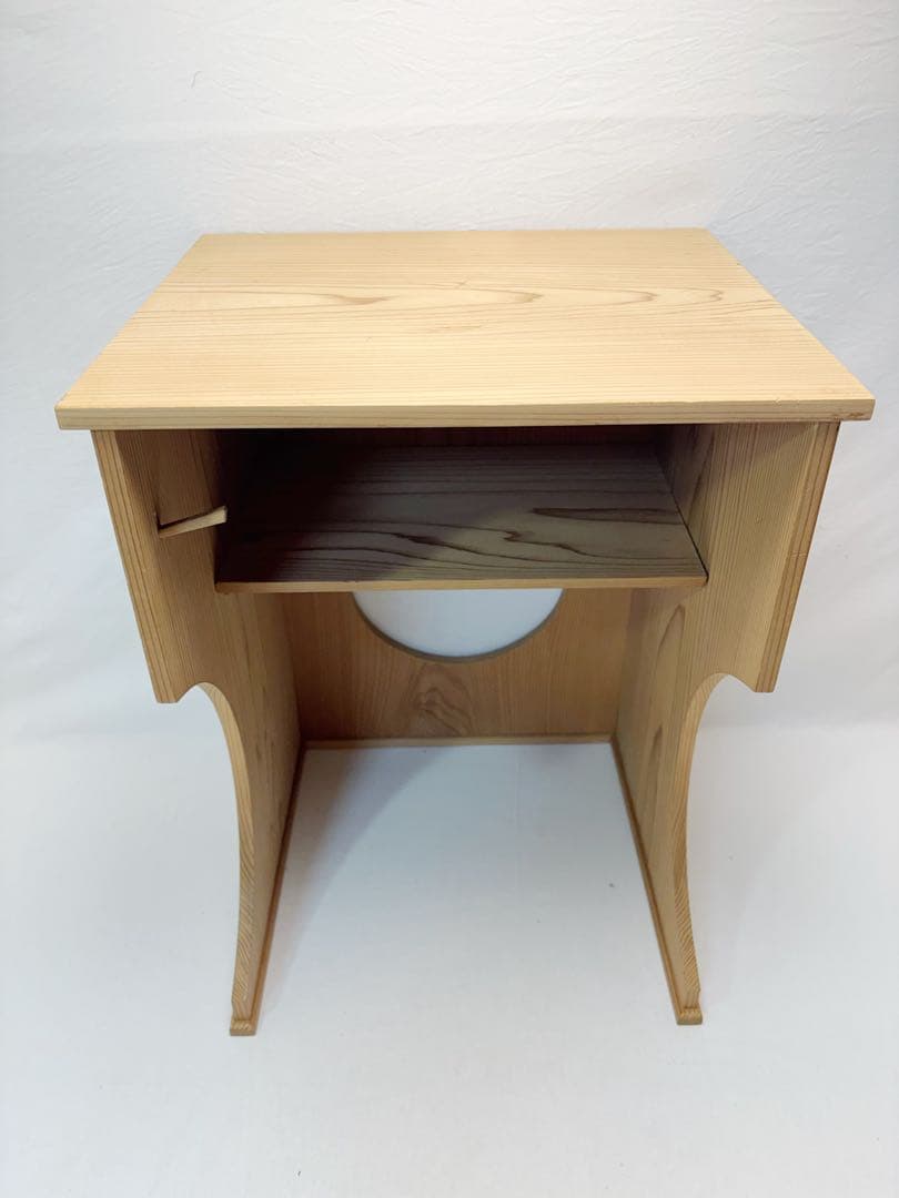 ほぼ未使用 茶道具 桐 抱清棚 吸江斎好写 水指棚 木工芸 箱無