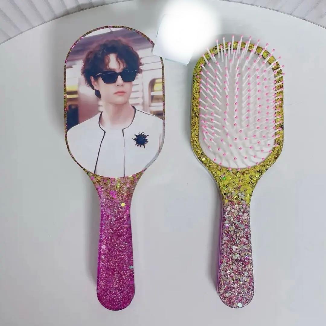 王一博 超大レジンエアークッション付きヘアブラシ　9点セット❣️確認用0105