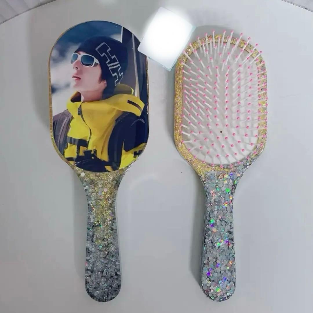 王一博 超大レジンエアークッション付きヘアブラシ　9点セット❣️確認用0105