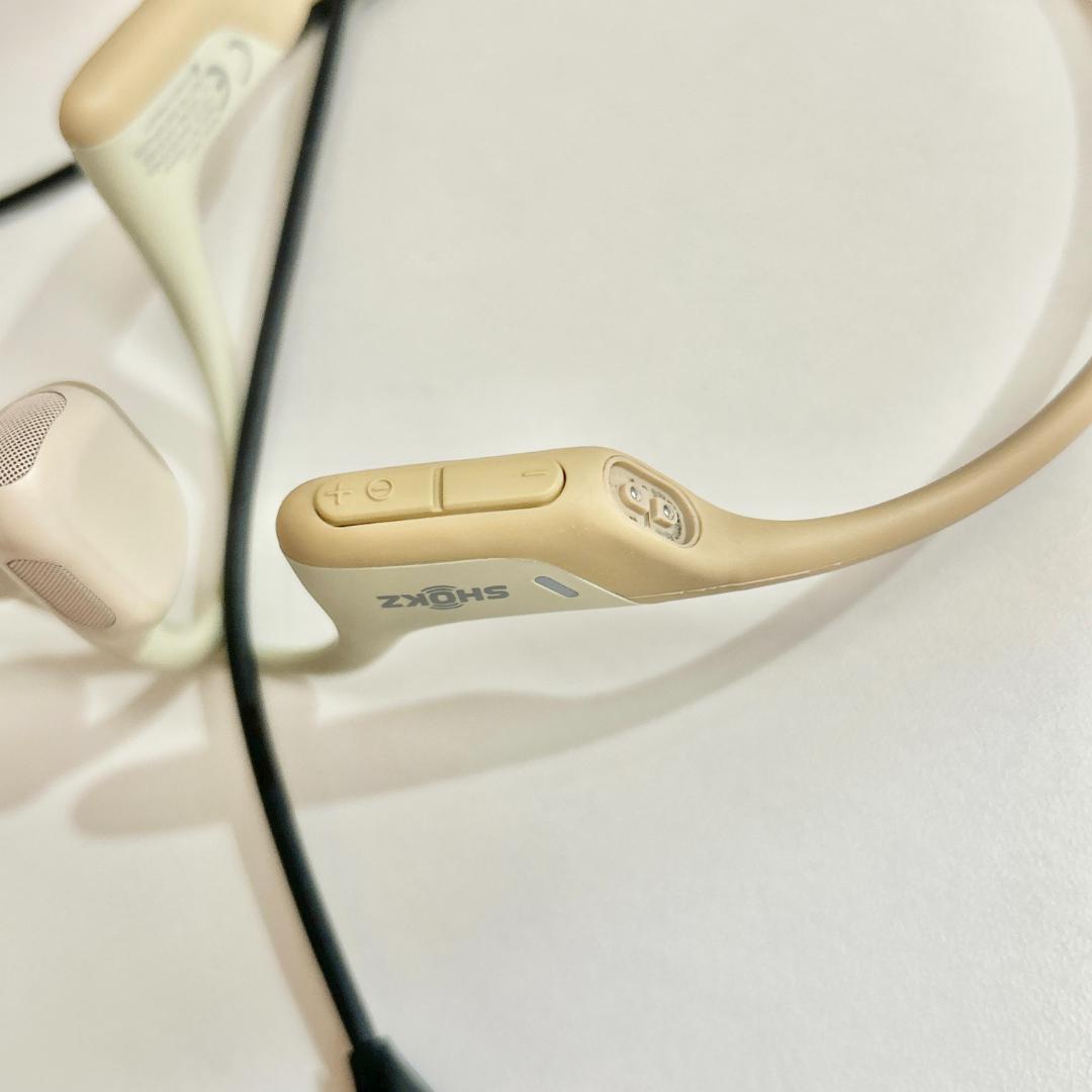 使用頻度少★ Shokz OpenRun Pro 骨伝導イヤホン ベージュ