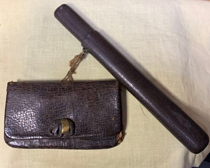 煙管入れ 時代 古い喫煙具 古道具 骨董 キセル入れ キセルケース