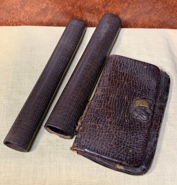 煙管入れ 時代 古い喫煙具 古道具 骨董 キセル入れ キセルケース