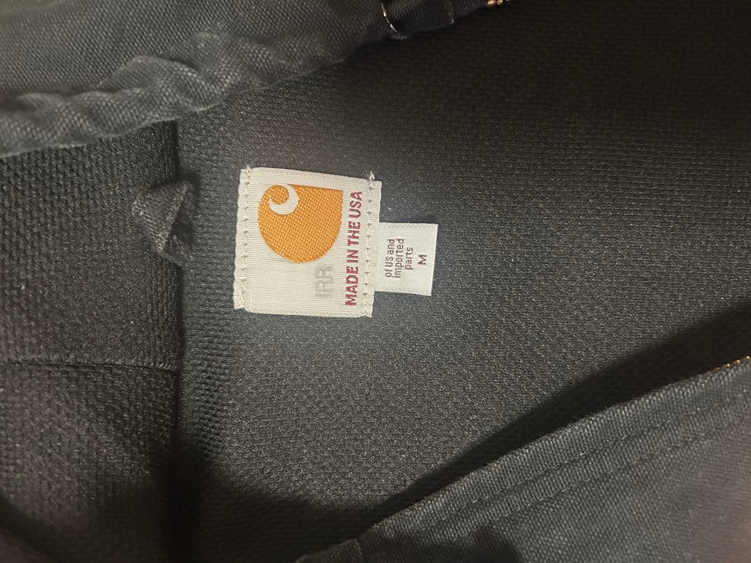 Carhartt フード付きジップアップジャケット M ブラック