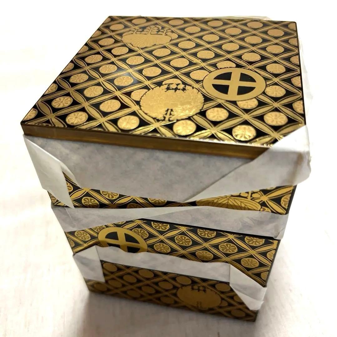 値下げしました！限定工芸品　丸十桐牡丹紋七宝繋蒔絵柄三段重