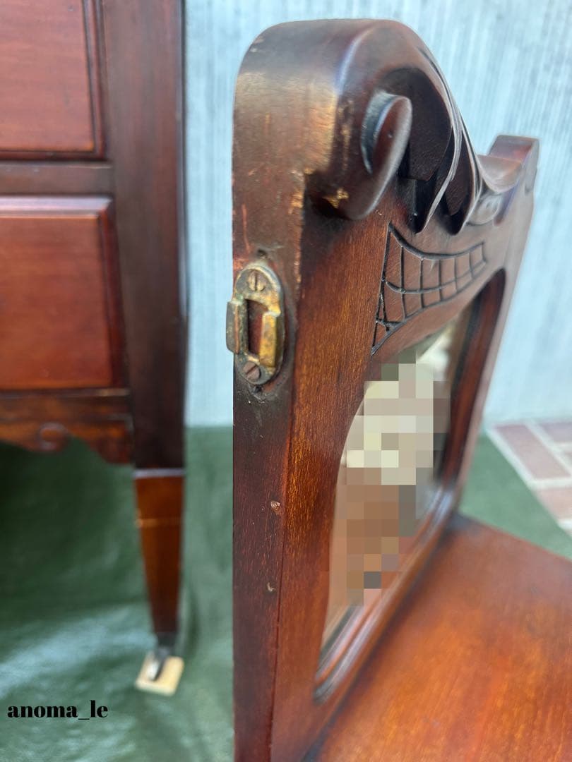 5008【パーラーキャビネット】英国アンティーク　ドレッシングチェスト