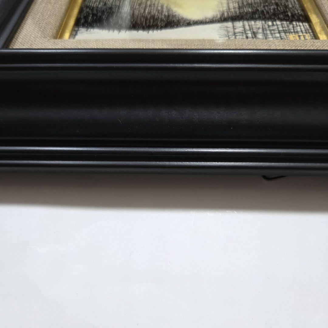 漆芸家 沓沢則雄作 漆芸額 [冬林]