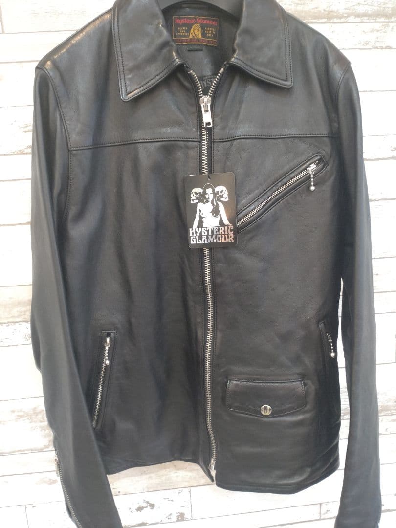 K*j様 HYSTERIC GLAMOUR ブラックレザー　シングルライダース
