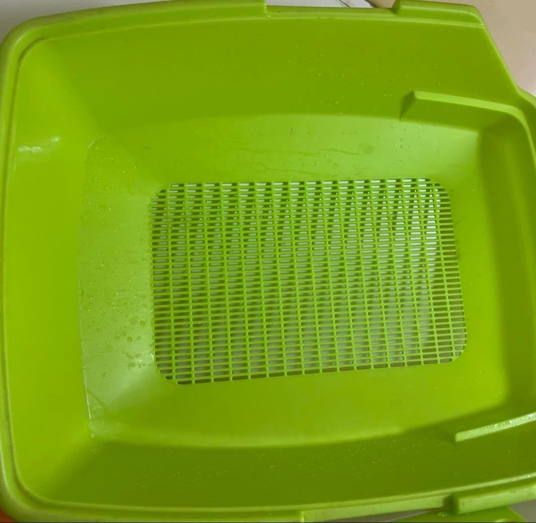 希少な廃盤品‼︎アイリスオーヤマ楽ちん猫用トイレ♪グリーン