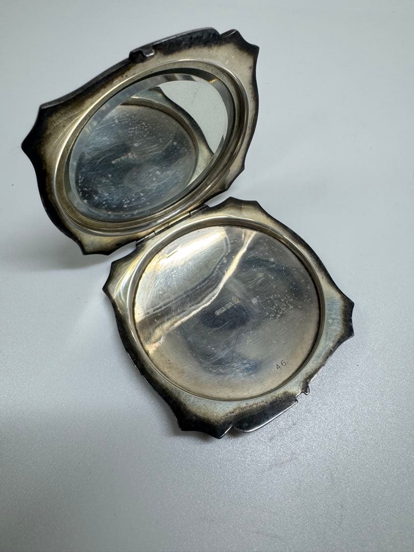 【アンティーク】シルバー製 パウダーケース 50.8g ヴィンテージ